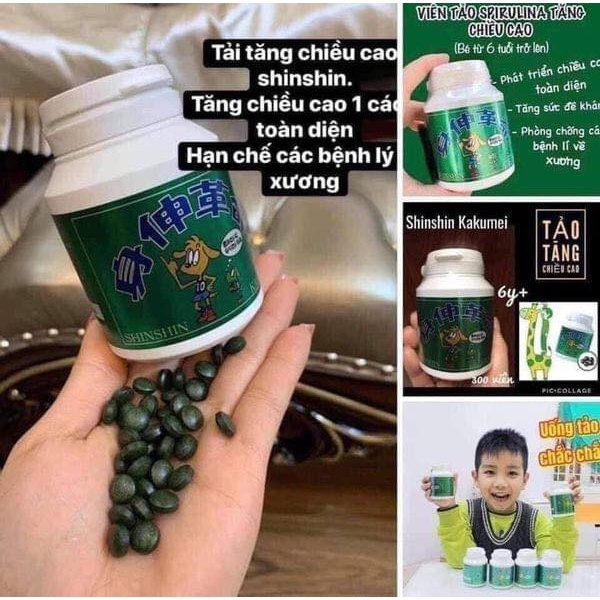 Viên Tảo SHINSHIN KAKUMEI Phát Triển Tăng Chiều Cao Cho Bé 300 Viên Nội Địa Nhật - SAKUKO