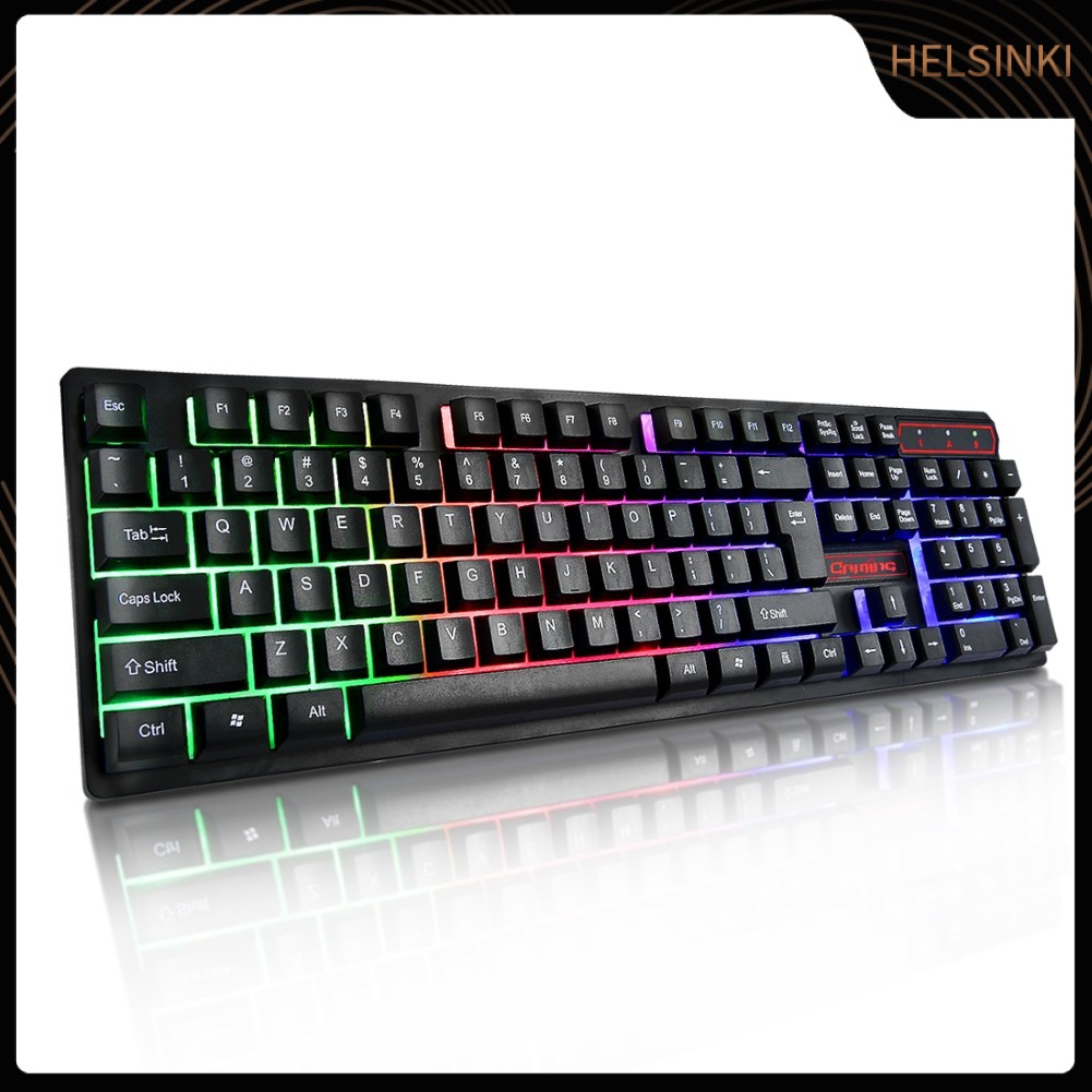 Bàn Phím Cơ Gaming Hel + Y604 Có Dây + Đèn Nền