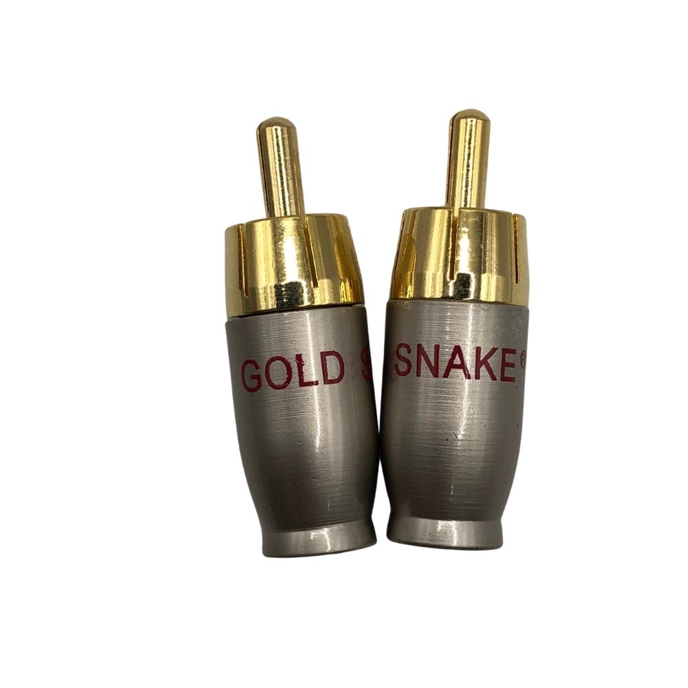 Combo 4 Đầu AV Gold Snake LA-21 Đực  Đồng OFC, Mạ Vàng - Jack Hoa Sen Đực, Jack RCA/Jack AV Lỗi 1 Đổi 1 7 Ngày