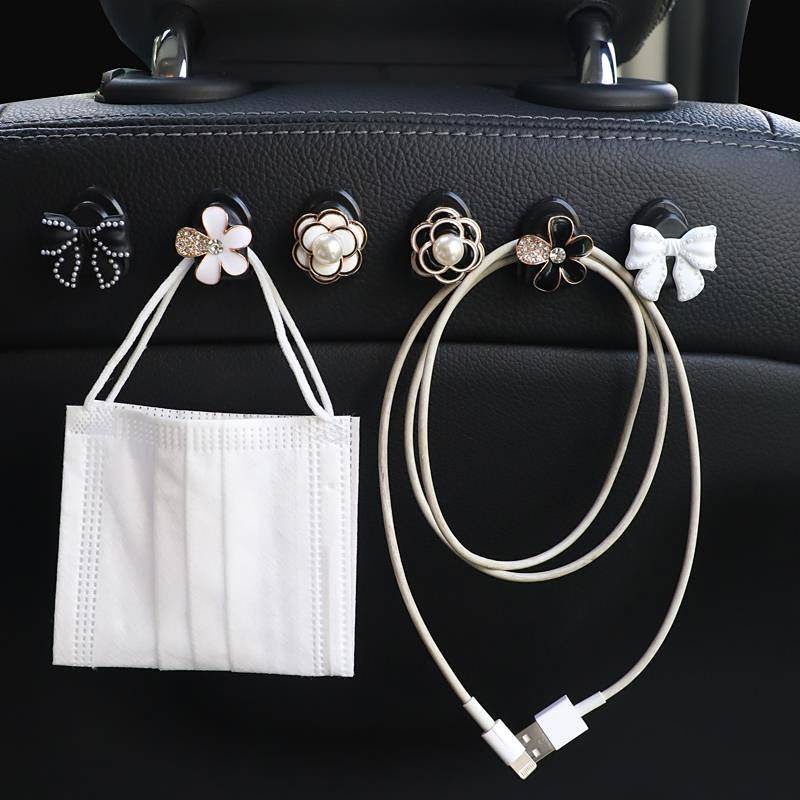 Móc treo vật dụng nhỏ gắn sau ghế phía trước bên trong xe hơi trang trí đa năng 2NXO