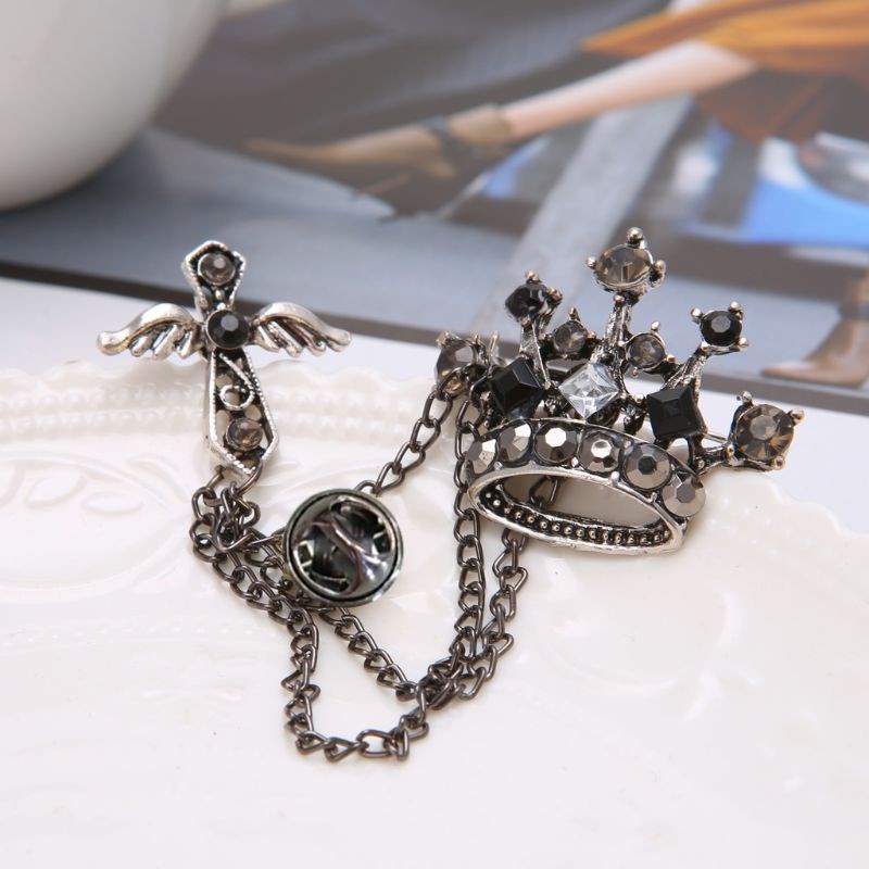 FOLLOW TẶNG 3KHÀNG CÓ SẴN Ghim Cài Áo Hình Vương Miện Hoàng Gia Sang Trọng Quý Phái  CHỌN MẪUVOUCHER 100K