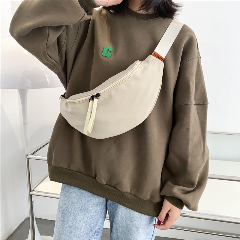 Túi Bao Tử Cỡ Lớn Bằng Nylon Thiết Kế Đơn Giản Thời Trang Hàn Quốc Cho Nữ