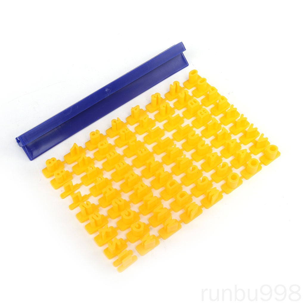 Khuôn Dập Nổi Họa Tiết Chữ Số Dùng Để Trang Trí Bánh Quy / Kẹo Đường Runbu998