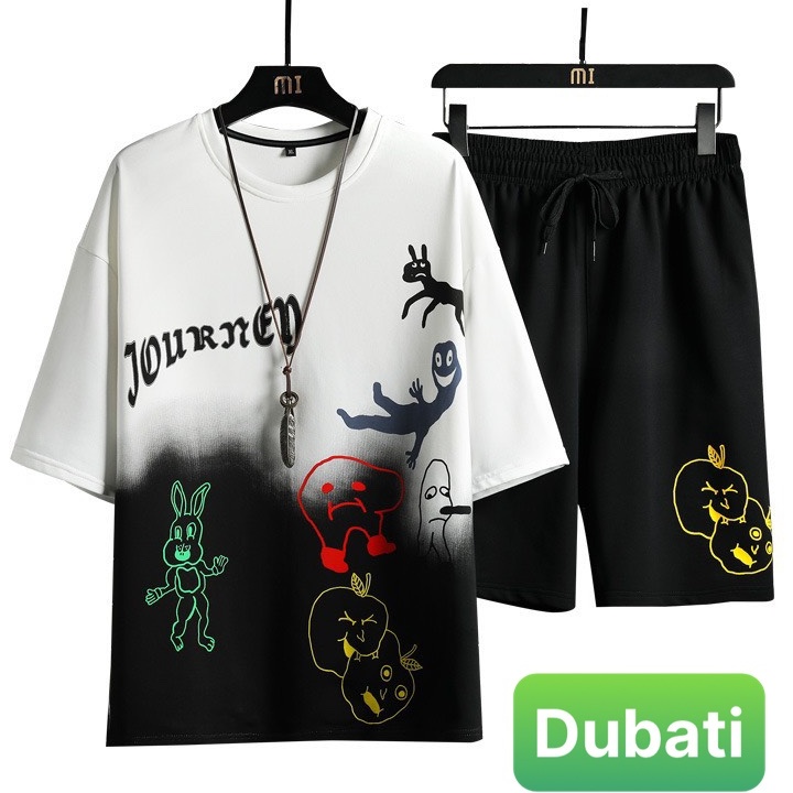 ĐỒ BỘ THỂ THAO PHỐI MÀU MA JOURNEY CHẤT VẢI THOÁNG MÁT PHONG CÁCH HÀN QUỐC- DUBATI FASHION