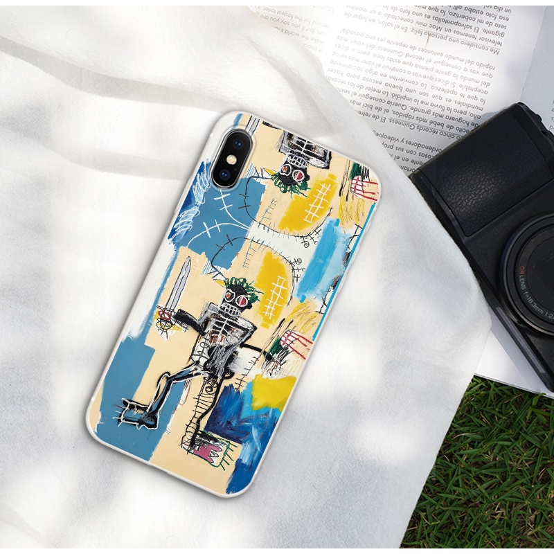 Ốp Điện Thoại tpu Dẻo Họa Tiết graffiti Nhiều Màu Cho iphone 13 14 pro max 12 mini 6s 7 8 plus se2 xr 5s 11 pro max