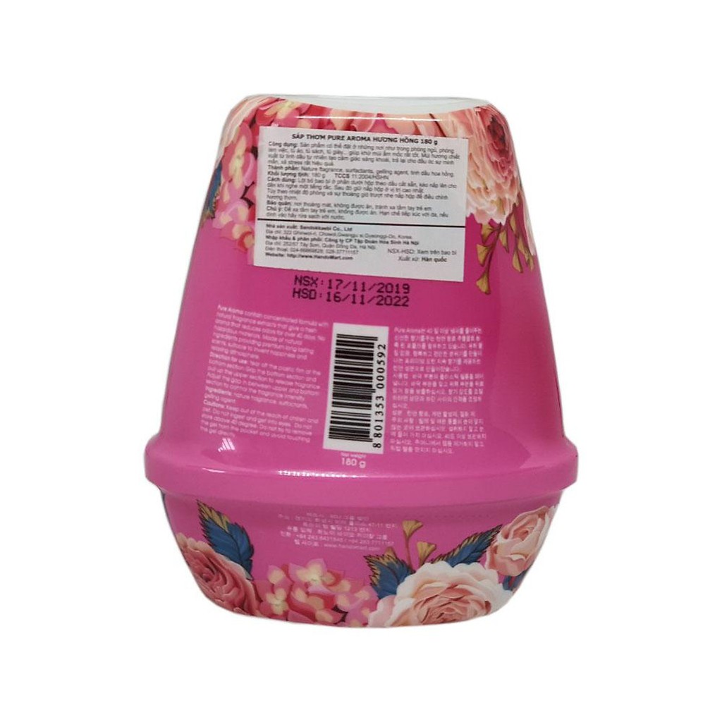 Bộ 2 Sáp Thơm Hương Khử Mùi Pure Aroma 180g (Mẫu mới)