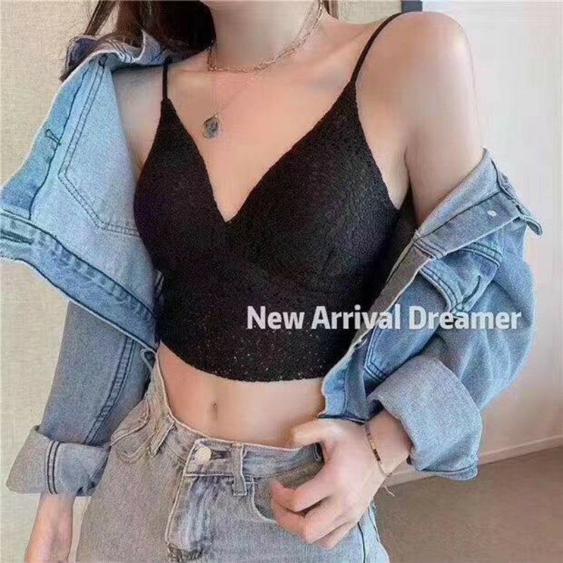 Áo Lót Bra Ren - Áo Ngực Bra Ren Không Gọng Mút Mỏng Hai Dây Hoa Nhí Thời Trang Siêu Hot 066