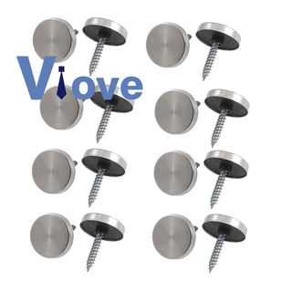 Bộ 8 cái ốc vít cố định gương trang trí bằng thép không gỉ đường kính 14mm