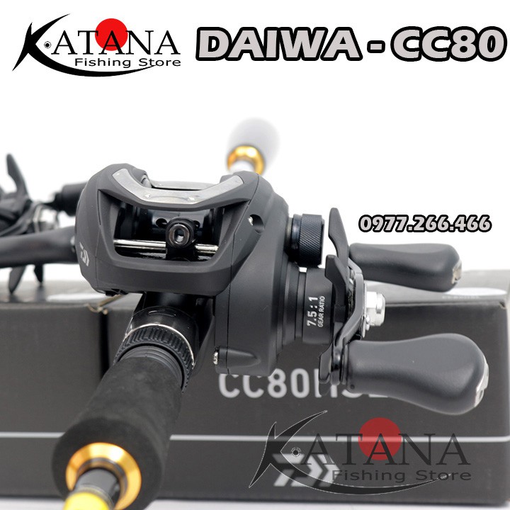 Máy câu Lure - máy ngang Daiwa CC80HSL - New 2019 - Giá Rẻ