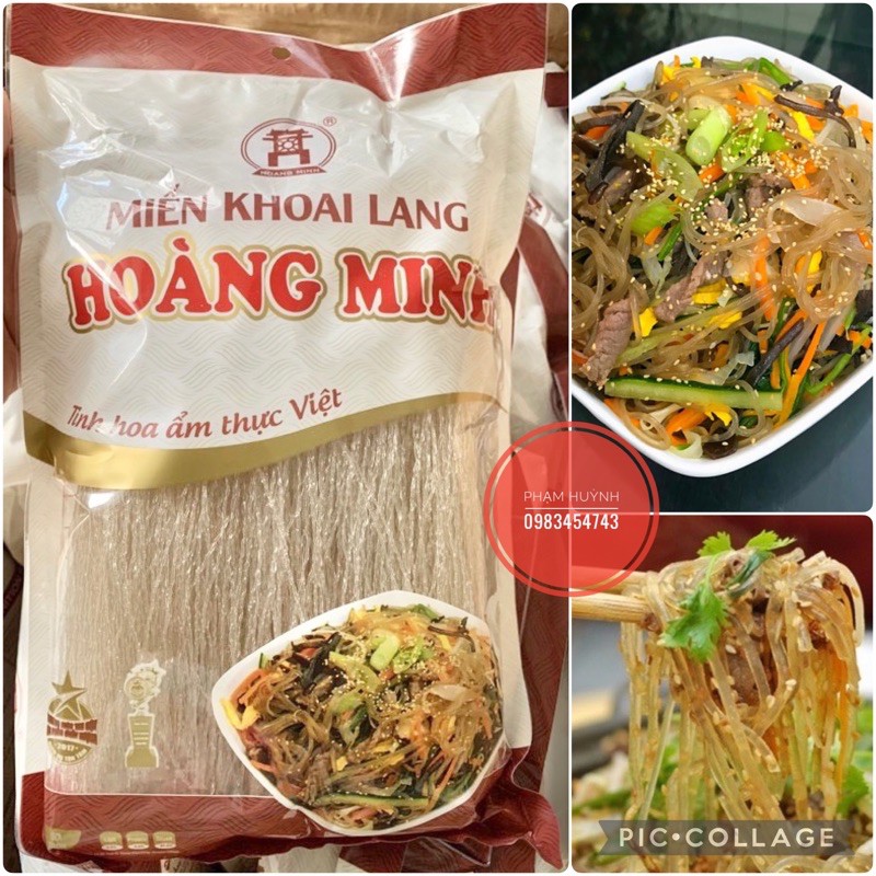 Miến khoai lang Hoàng Minh gói 300gr sợi miến dai giòn, chuẩn vị miến quê, eat clean