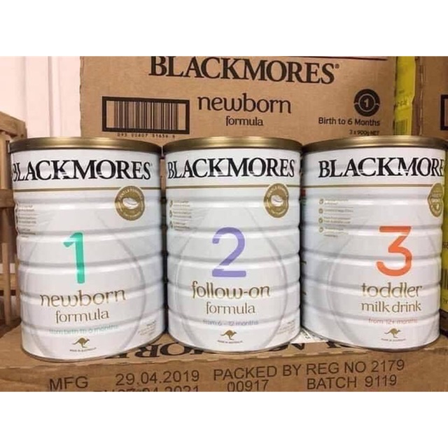 Sữa Bột BlackMores số 1, số 2, và số 3 ( 900g)