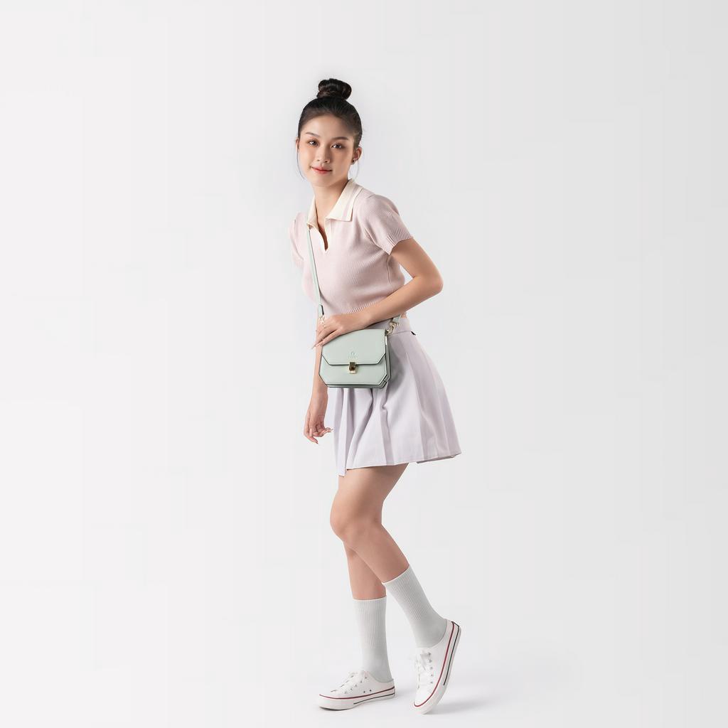 Túi đeo chéo nữ mini khóa bấm Yuumy Seasand YN124