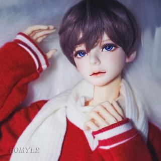 1/3 BJD Doll Wig Short Curly Hair Wig for Dolls DIY Making Supplies Brown