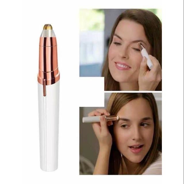 Máy tỉa lông mặt, lông mày, ria mép Flawless Brows dao cạo theo hình xoắn ốc, không đau ( BẢO HÀNH 3T )