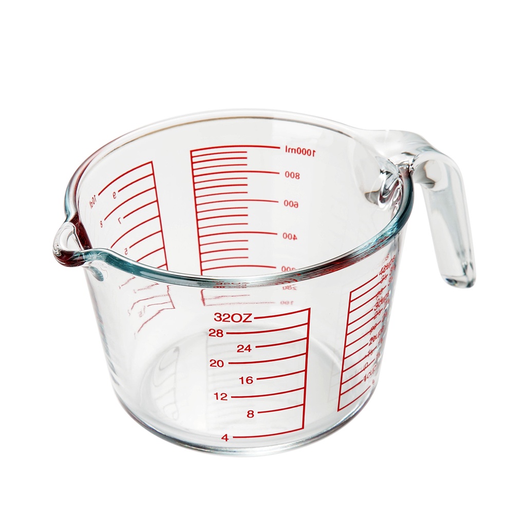 Cốc Đong Thực Phẩm Bằng Thủy Tinh borosilicate Chịu Nhiệt Độ Cao