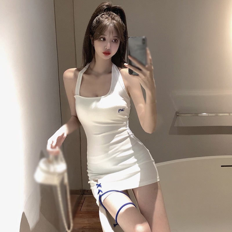 Đầm Ôm Không Tay Hở Vai Thời Trang Gợi Cảm Cho Nữ