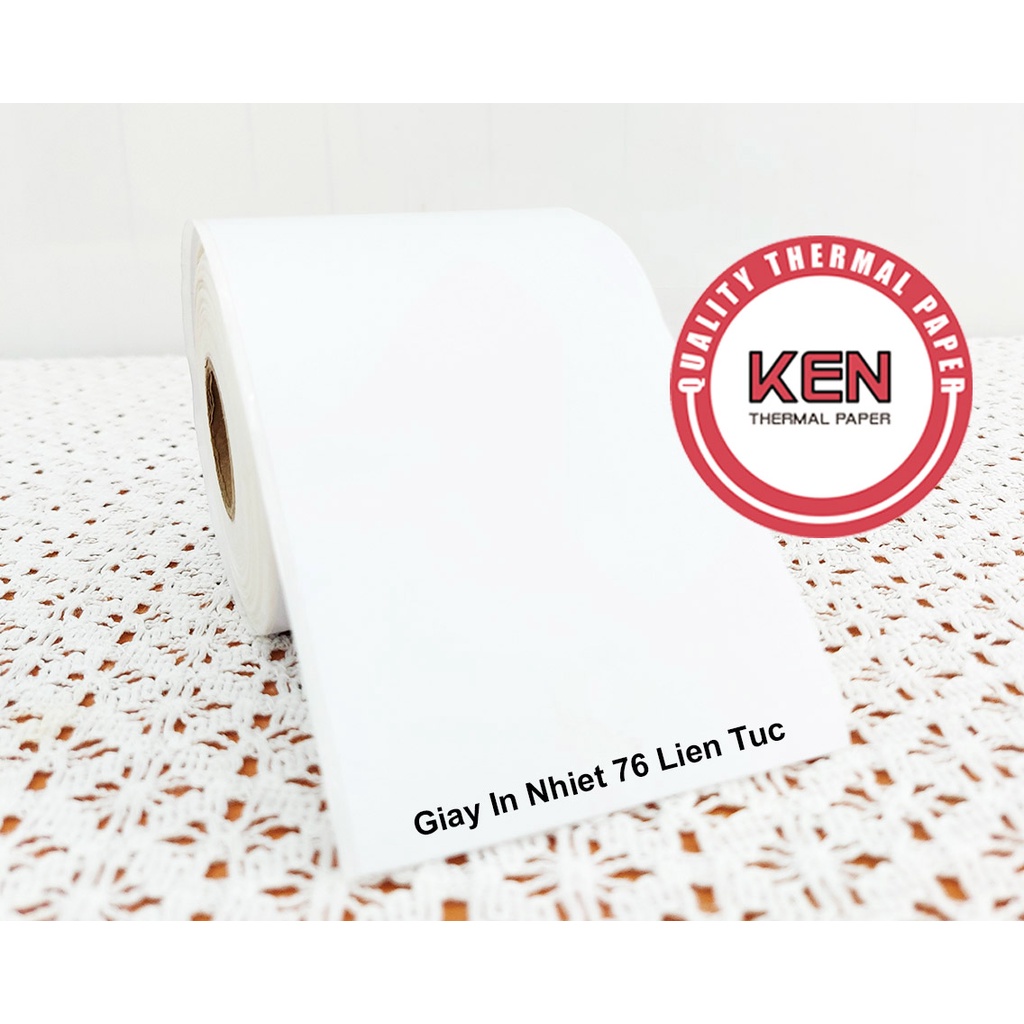 Decal in liên tục có keo dán 76x30m - in livetreams - in bill có keo dán