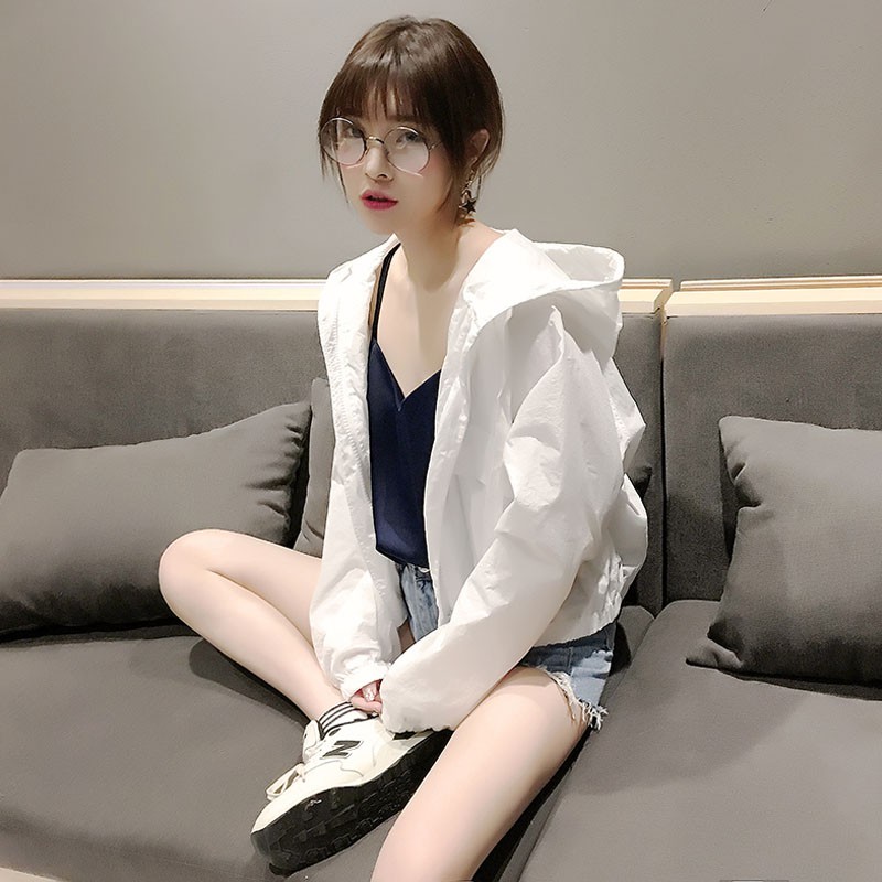 Áo Khoác Nữ Tay Dài Có Nón Thời Trang Hàn Quốc