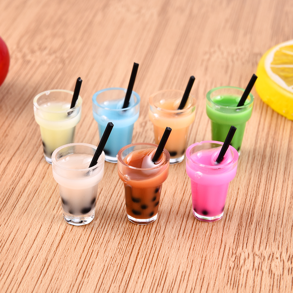 Bộ 10 Mặt Dây Hình Ly Trà Sữa Đáng Yêu