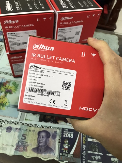 Camera Dahua HAC-HFW 1200TP-A kèm mic hàng chính hãng