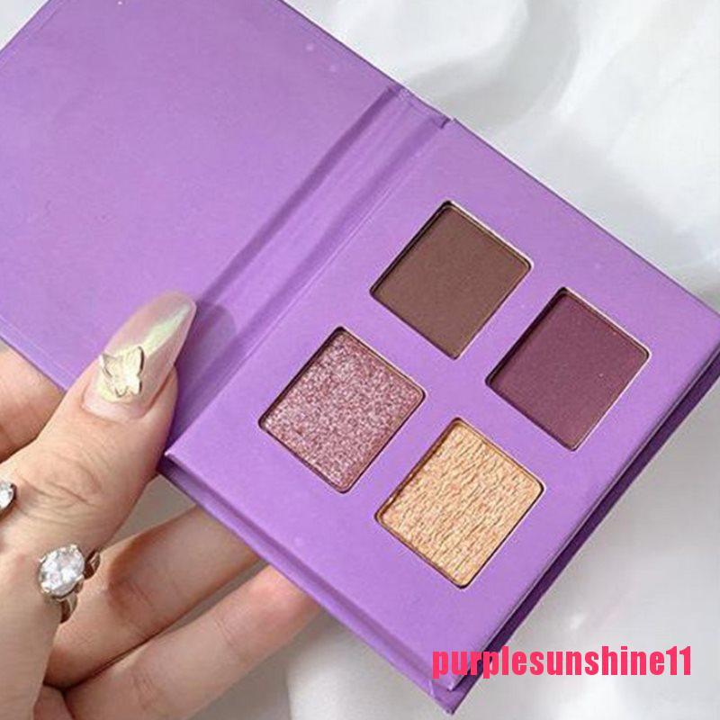 4 Colors Eyeshadow Palette Profession Makeup Highlight Shimmer Eye Shadow