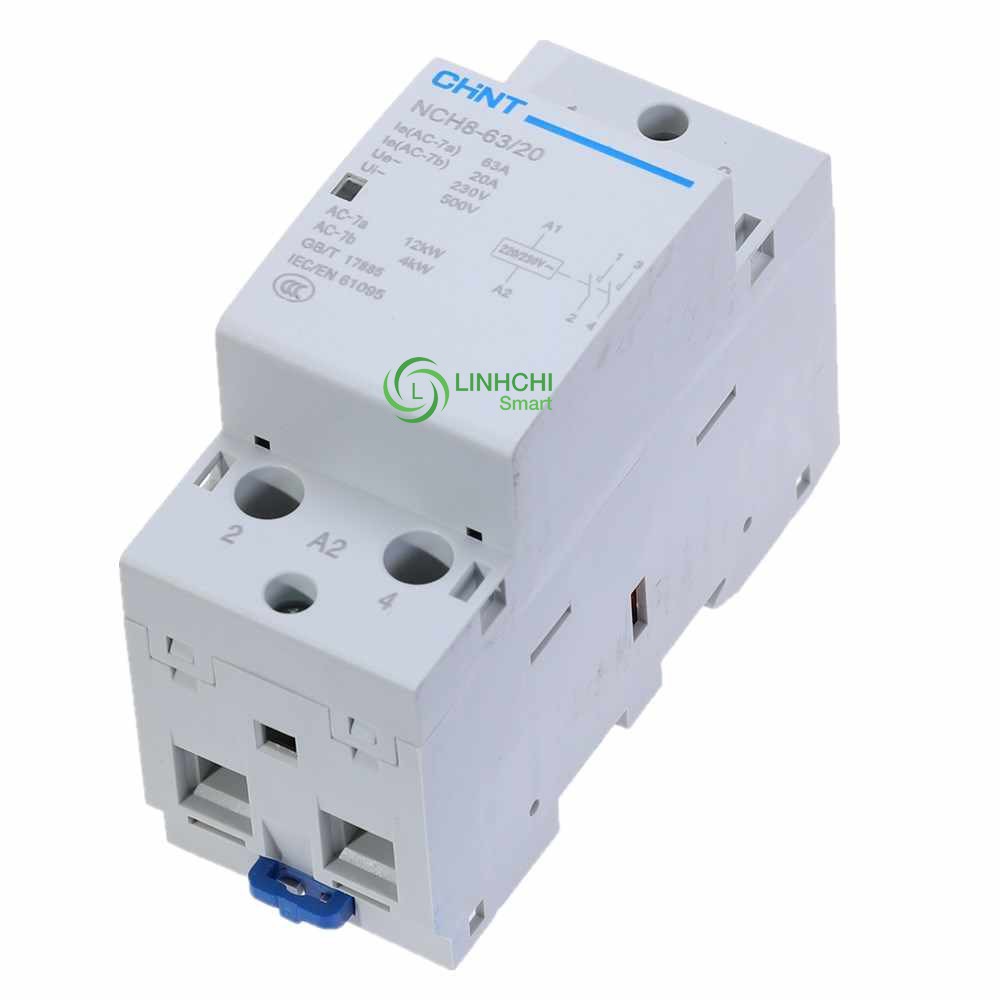 Contactor Khởi động từ 1 pha CHINT NCH8 63A  - BH 12 Tháng (Tùy chọn)