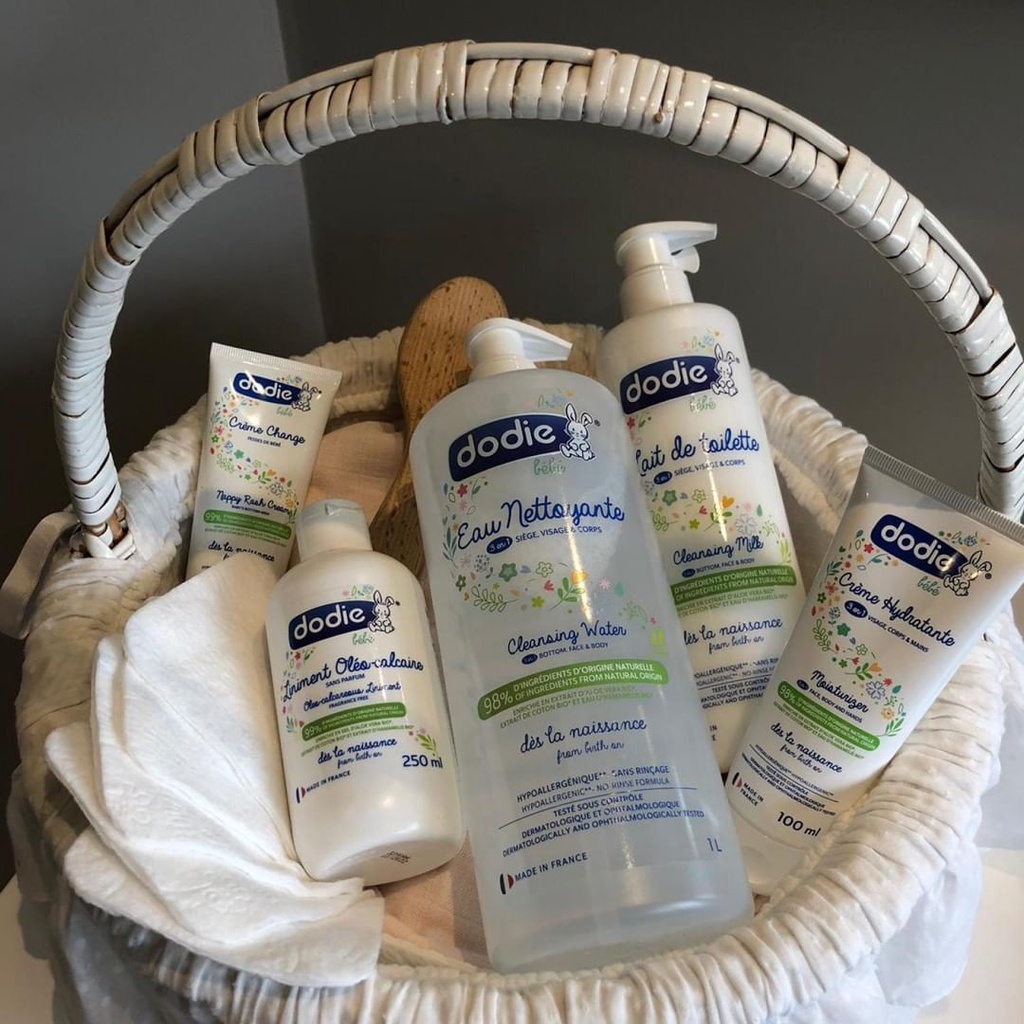(Mẫu mới)Kem thay tã bỉm ngừa hăm hữu cơ Dodie Liniment 400ml chuẩn Pháp
