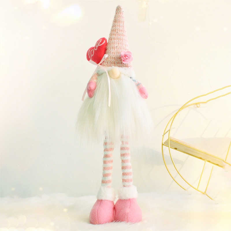 Mô Hình Nhân Vật Gnome Rose Heart Scandinavian Tomte Elf