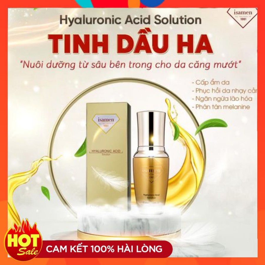 Tinh dầu HA ISAMEN căng bóng da, thu nhỏ lỗ chân lông dành cho da nhạy cảm , mỏng yếu