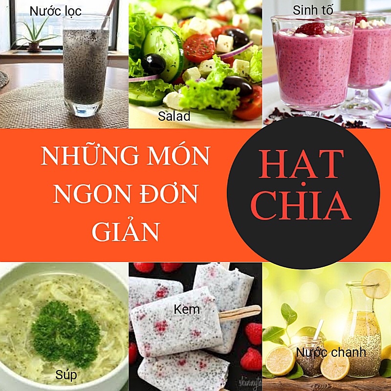 Hạt Chia Úc Absolute Organic Chia Seeds túi tím