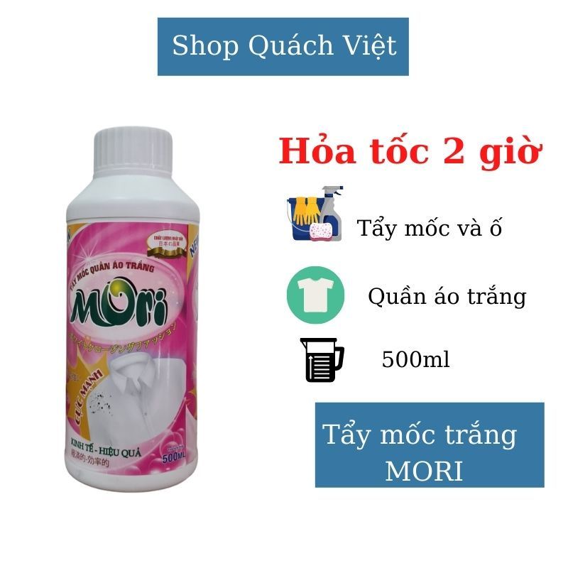 Tẩy mốc quần áo trắng MORI - ĐÁNH BAY MỐC TRÊN QUẦN ÁO TRẮNG