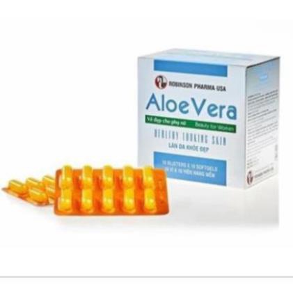 Aloe vera Viên Uống Đẹp Da, Dưỡng Ẩm, Chống Lão Hoá, Mờ Sẹo - Sữa Ong Chúa