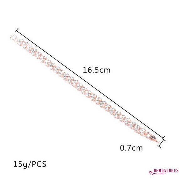 Vòng đeo tay đính đá kiểu dáng thời trang thanh lịch dành cho nữ