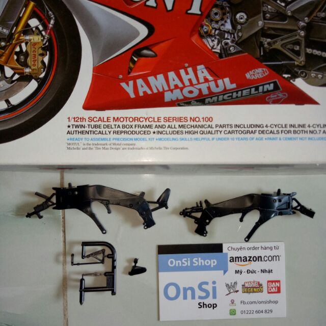 Bộ Sườn + gãy số + pen đạp TAMIYA M1 1/12