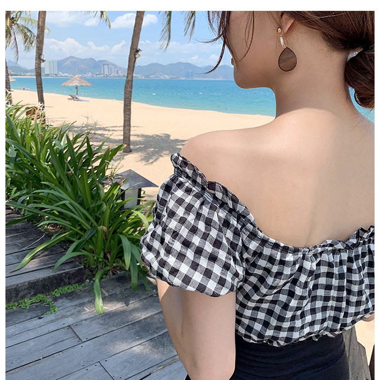 Bikini đi biển cao cấp 1 mảnh Black and White | BigBuy360 - bigbuy360.vn