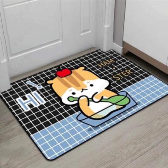 THẢM LAU CHÂN 3D CHỐNG TRƠN TRƯỢT 40x60CM.