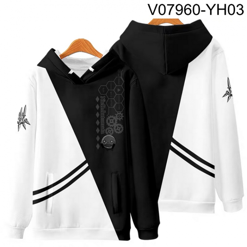 Áo hoodie tay dài in họa tiết game Nier:automata 3D độc đáo thời trang cho nam nữ