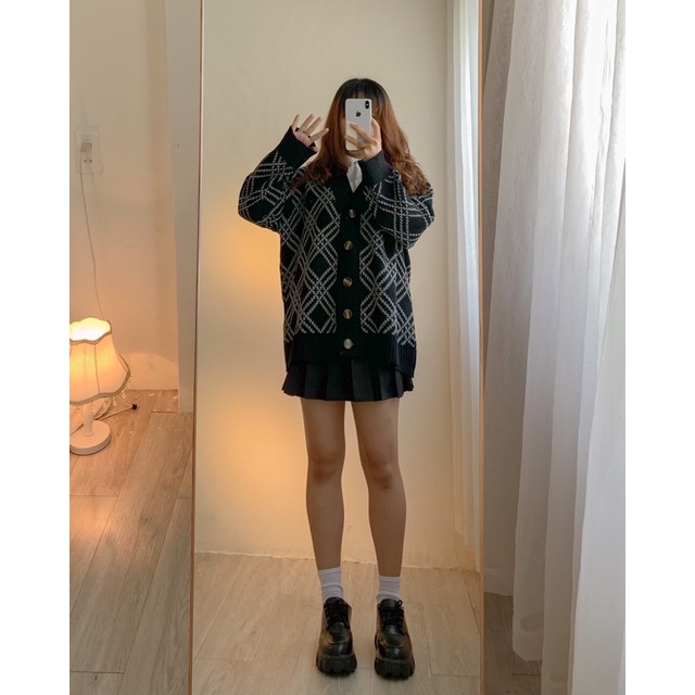 Áo cardigan len trám 321
