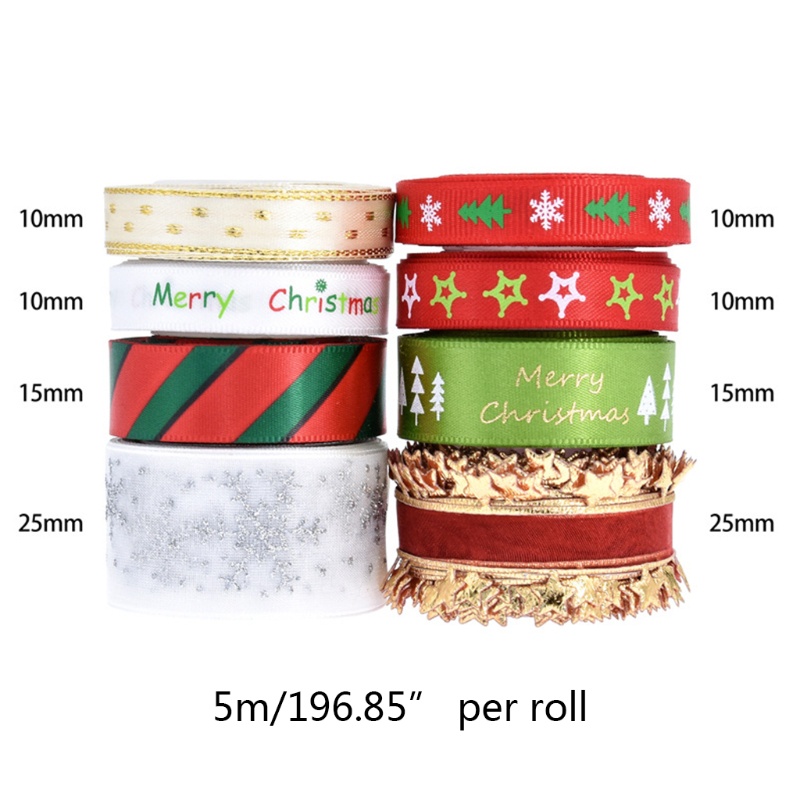 Cuộn Dây Ruy Băng Trang Trí Thủ Công Rộng 10 / 15 / 25mm