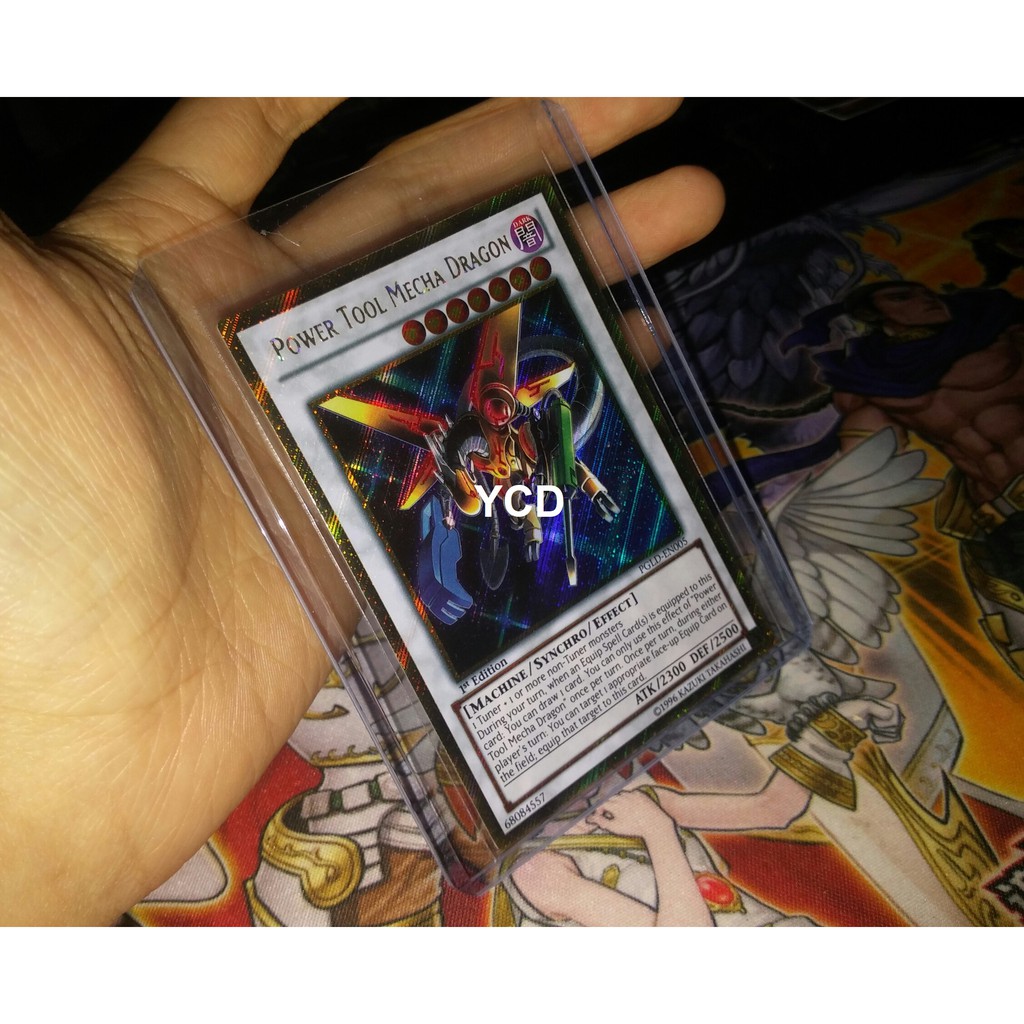 Thẻ bài yugioh chính hãng  Power Tool Mecha Dragon – Gold Secret Rare