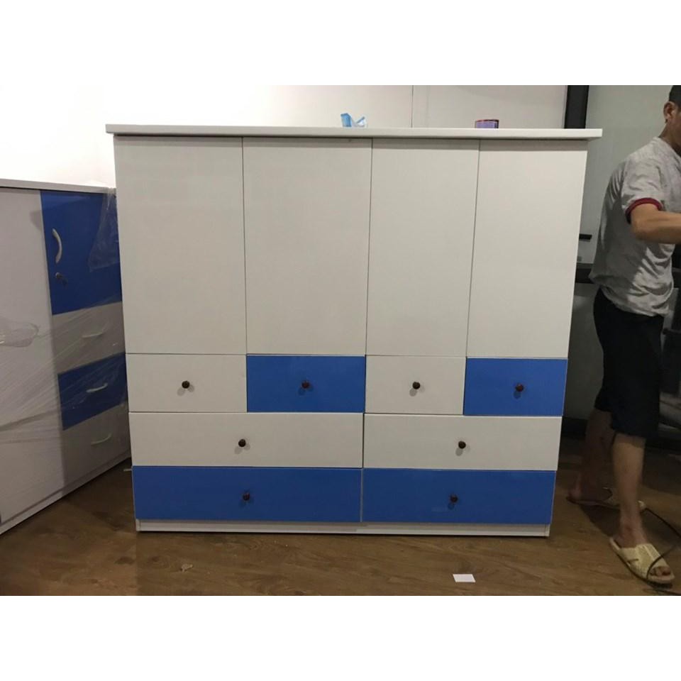 Tủ nhựa cao cấp 125*165*40*45. Nội thất Bích Ngọc
