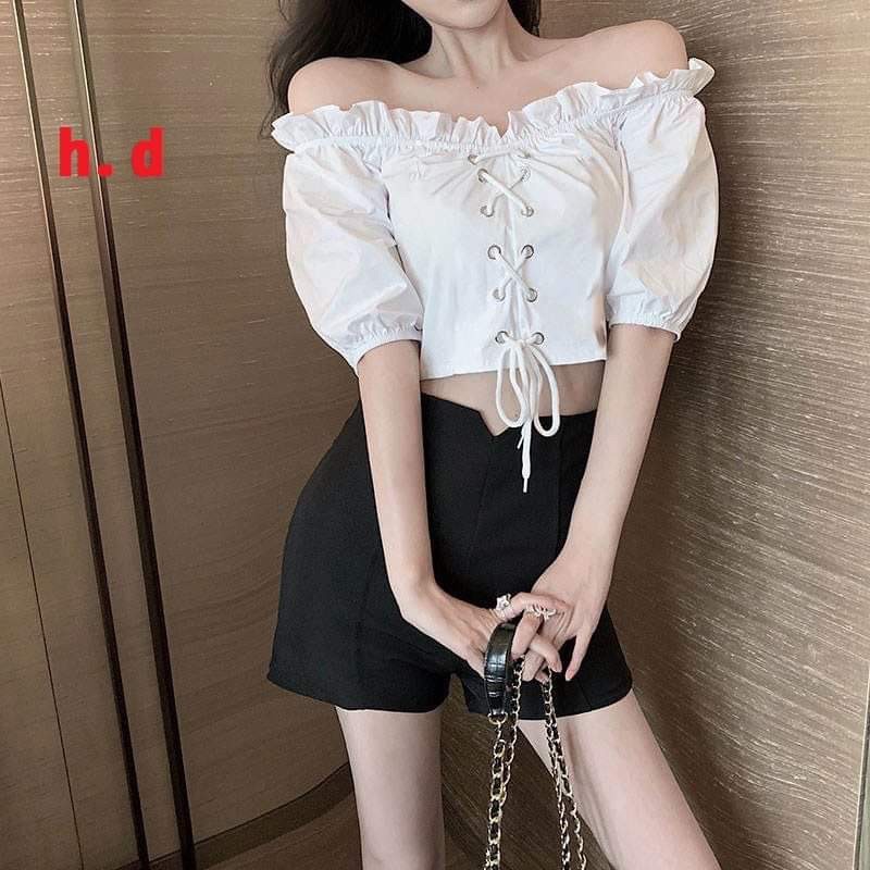 [ Mã WASTAPR giảm 10K đơn 50K] Áo croptop ôze trễ vai HĐ12 | BigBuy360 - bigbuy360.vn