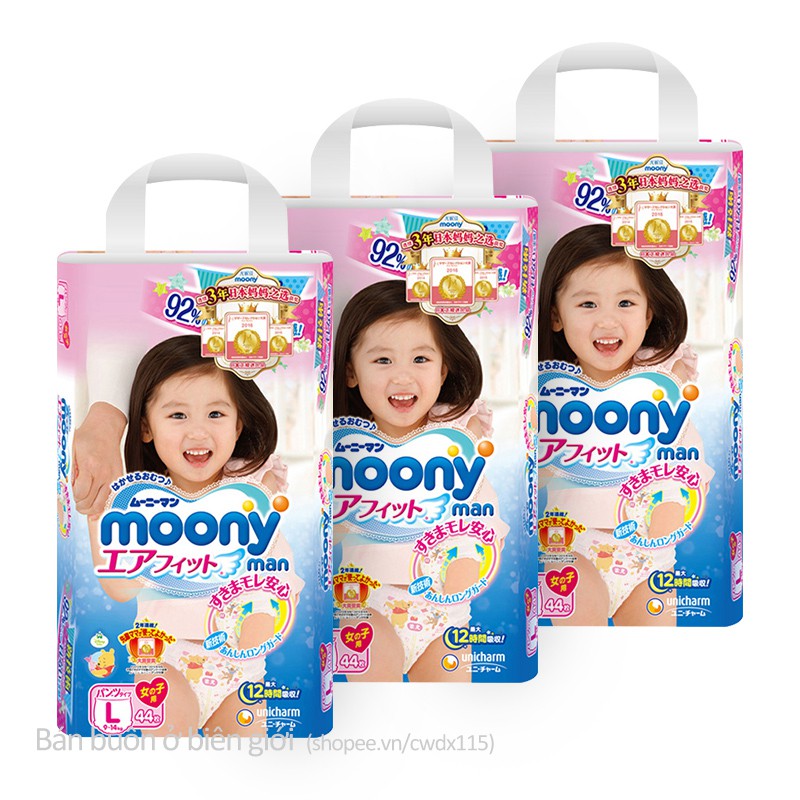 TÃ MOONY QUẦN Size L44 Bé Trai, Bé Gái