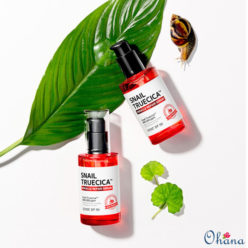 Tinh Chất Phục Hồi, Làm Mờ Vết Thâm, Se Khít Lỗ Chân Lông Some By Mi Snail Truecica Miracle Repair Serum 50ml