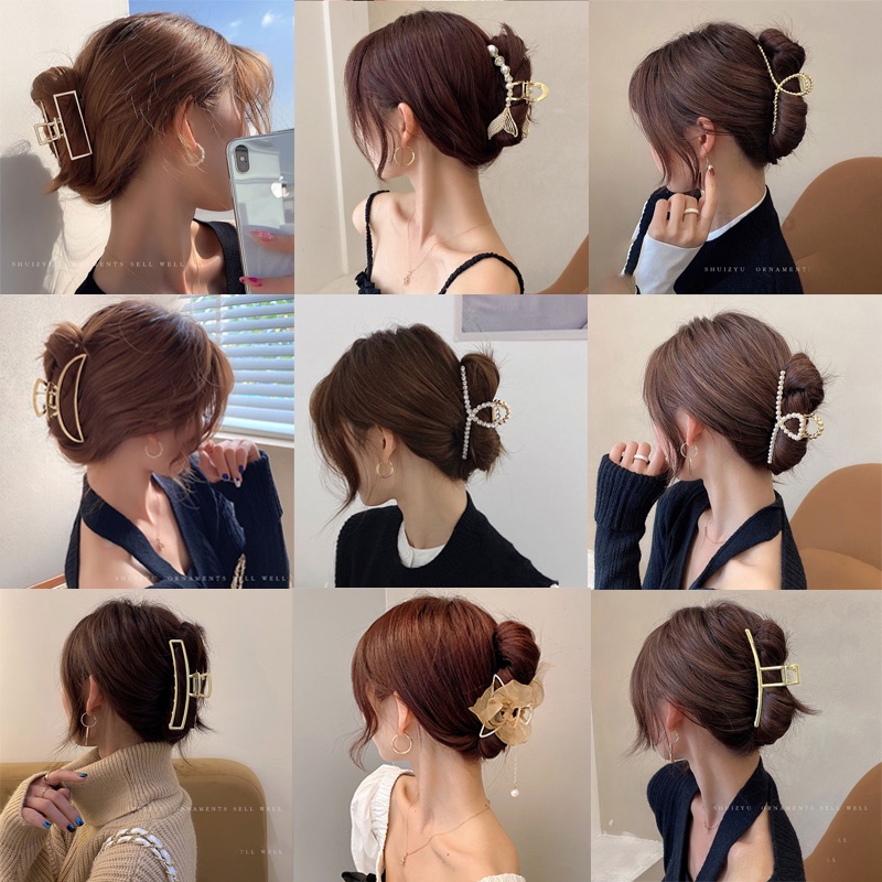 Kẹp Tóc Đính Ngọc Trai Thời Trang Hàn Quốc