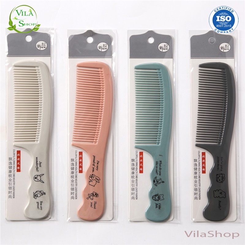 Lược Chải Tóc, Lược Nhựa Cao Cấp 82 Chất Liệu Nhựa ABS Bóng - Màu Sắc Đa Dạng Rất Tiện Lợi Mang Theo Khi Đi Làm Đi Chơi
