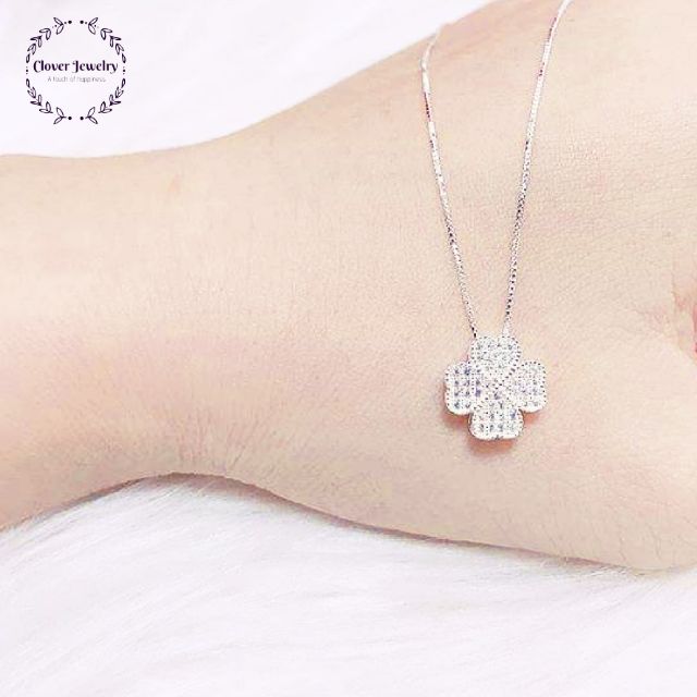 Dây chuyền bạc cỏ 4 lá