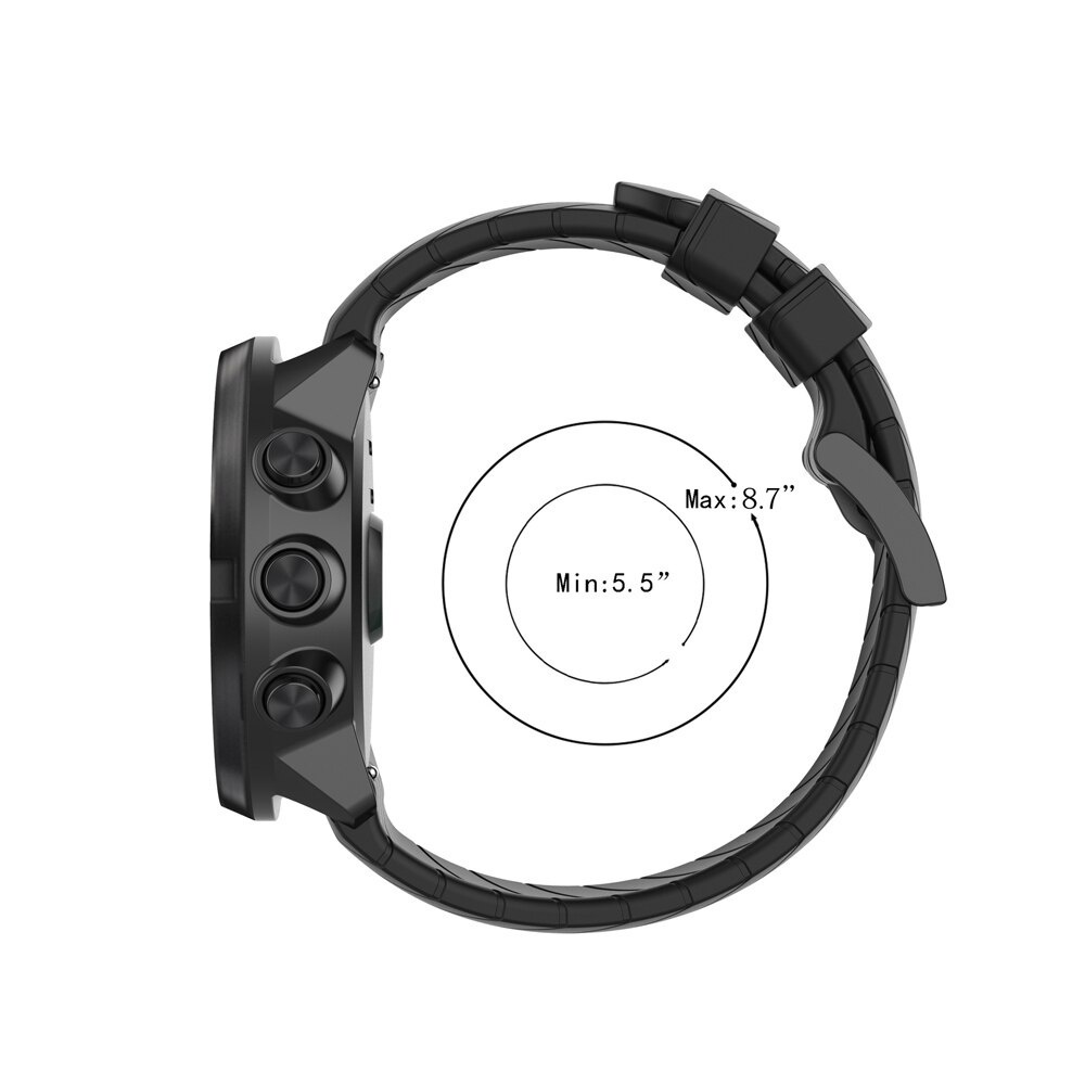 Dây đeo silicone 24mm thay thế cho đồng hồ suunto 7 9 baro / suunto d5