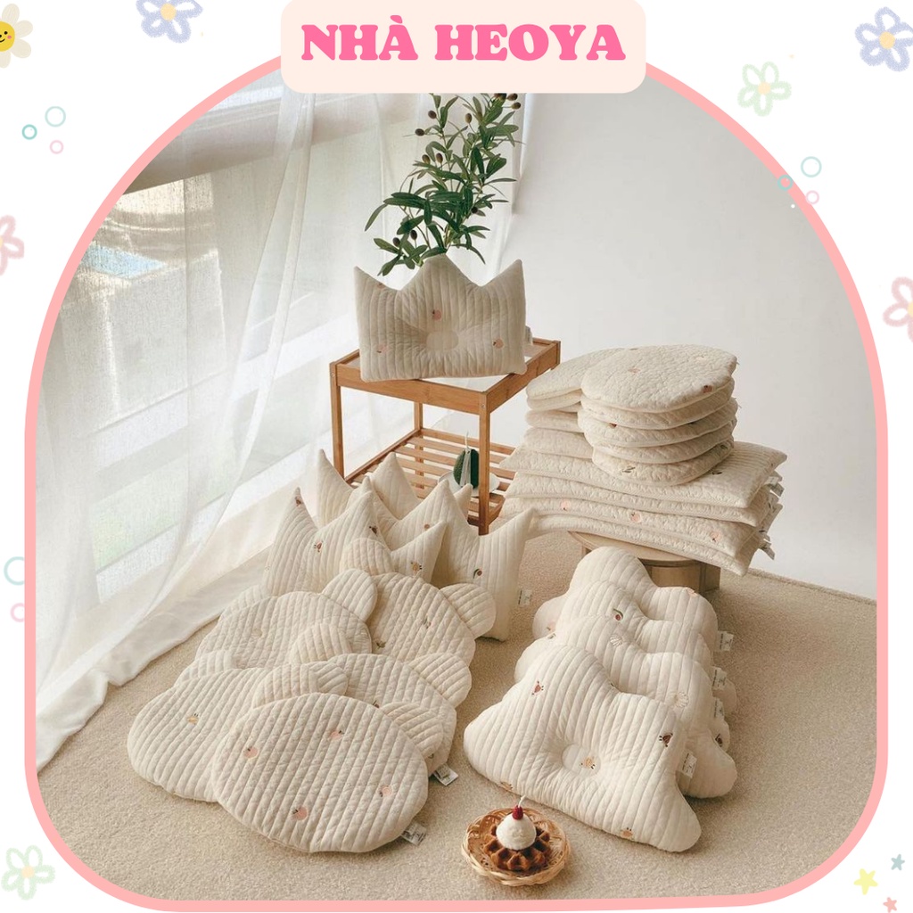 GỐI THÊU CHỐNG BẸP ĐẦU DOTTODOT MALOLOTTE HÀN QUỐC HÌNH MÂY, HÌNH VƯƠNG MIỆN CHO BÉ