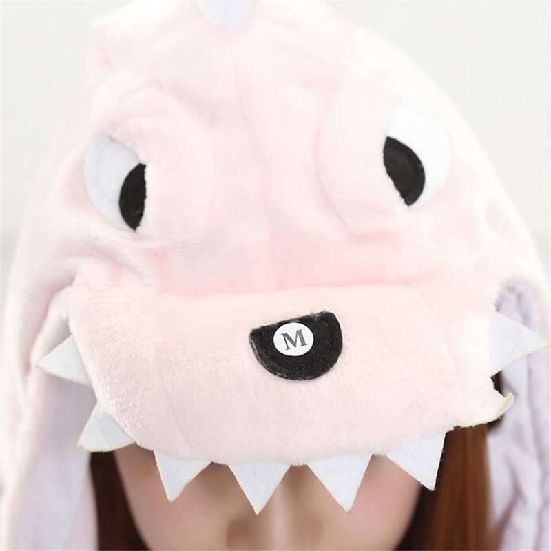 Bộ Đồ Ngủ Liền Thân Hóa Trang Khủng Long Màu Hồng Dành Cho Nữ